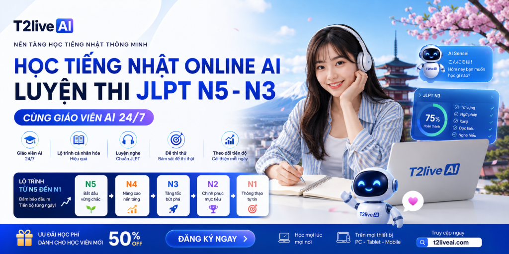 Học Tiếng Nhật Online AI – Giải Pháp Hiệu Quả Để Chinh Phục JLPT